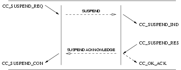 Sequence of Primitives: Call Control Network Suspend Service: Successful